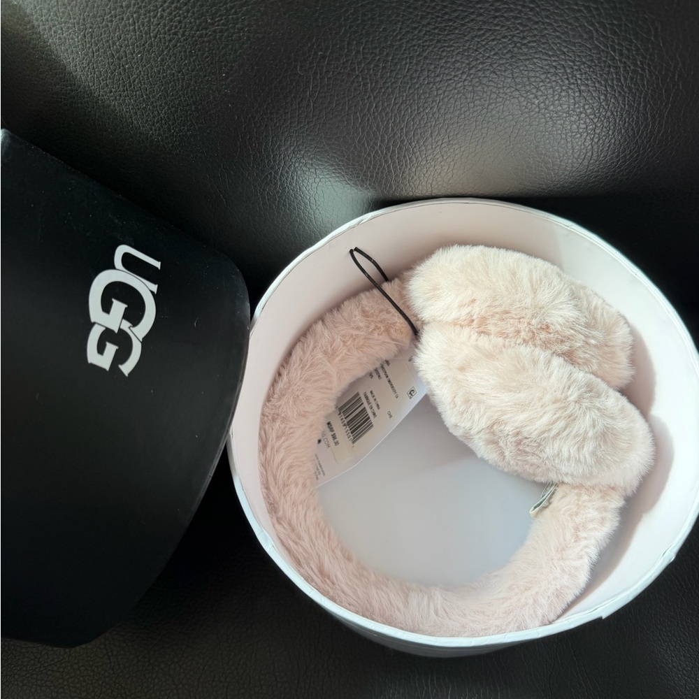 UGG Women's Light Blush Faux Fur Ear Muffs